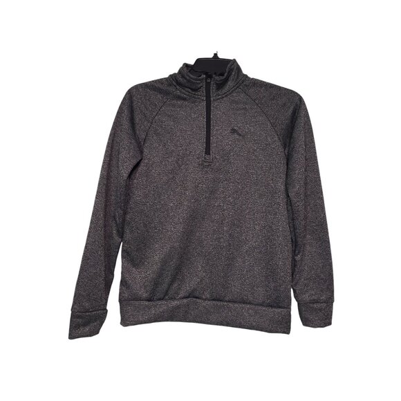 Puma Boys Long Sleeve Gray Quarter-Zip Pullover Shirt Size Large (14-16) - Picture 1 of 9